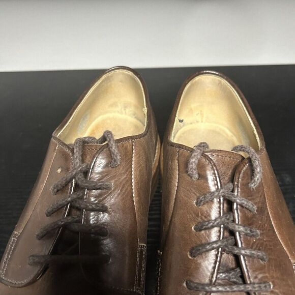 Frye Mens Size 11.5 D Brown Leather Oxford Dress Shoes - Picture 7 of 13